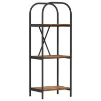 Produktbild för Hyllsystem Gammalt trä 40 x 30 x 109 cm Konstruerat trä