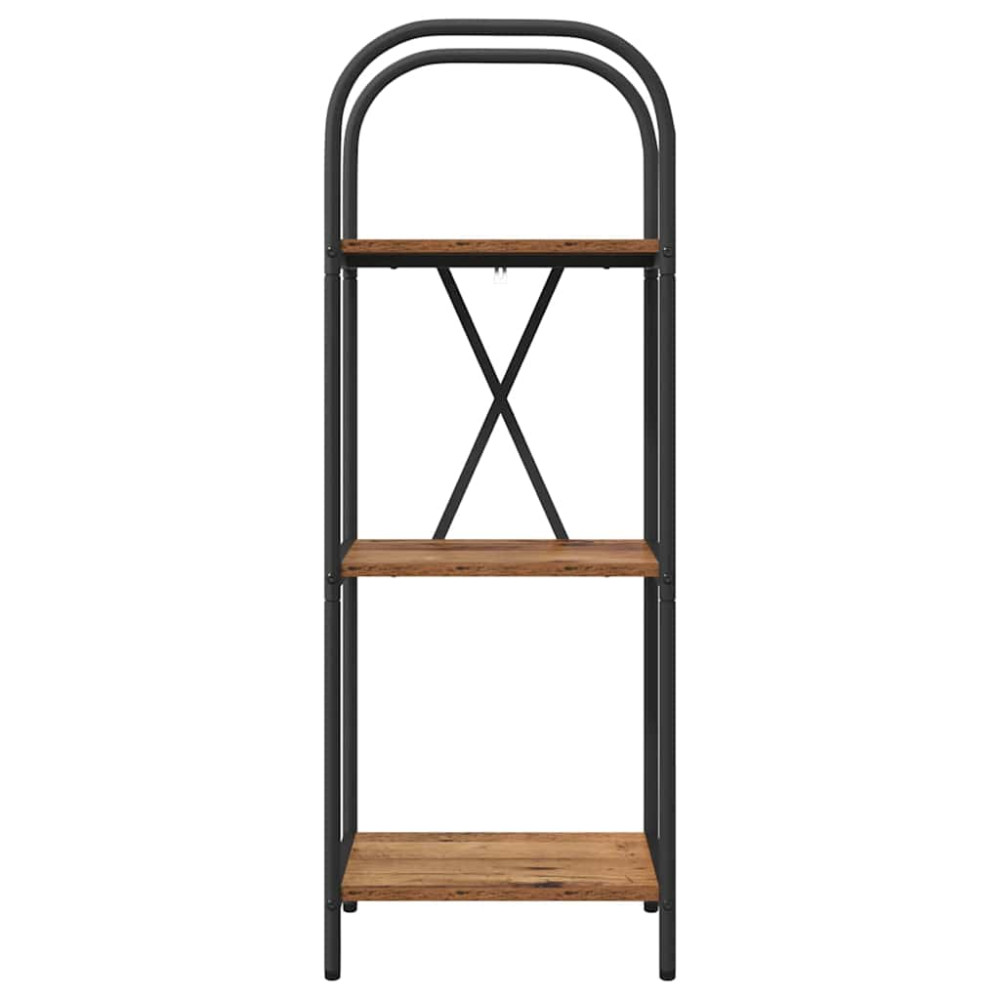 Produktbild för Hyllsystem Gammalt trä 40 x 30 x 109 cm Konstruerat trä