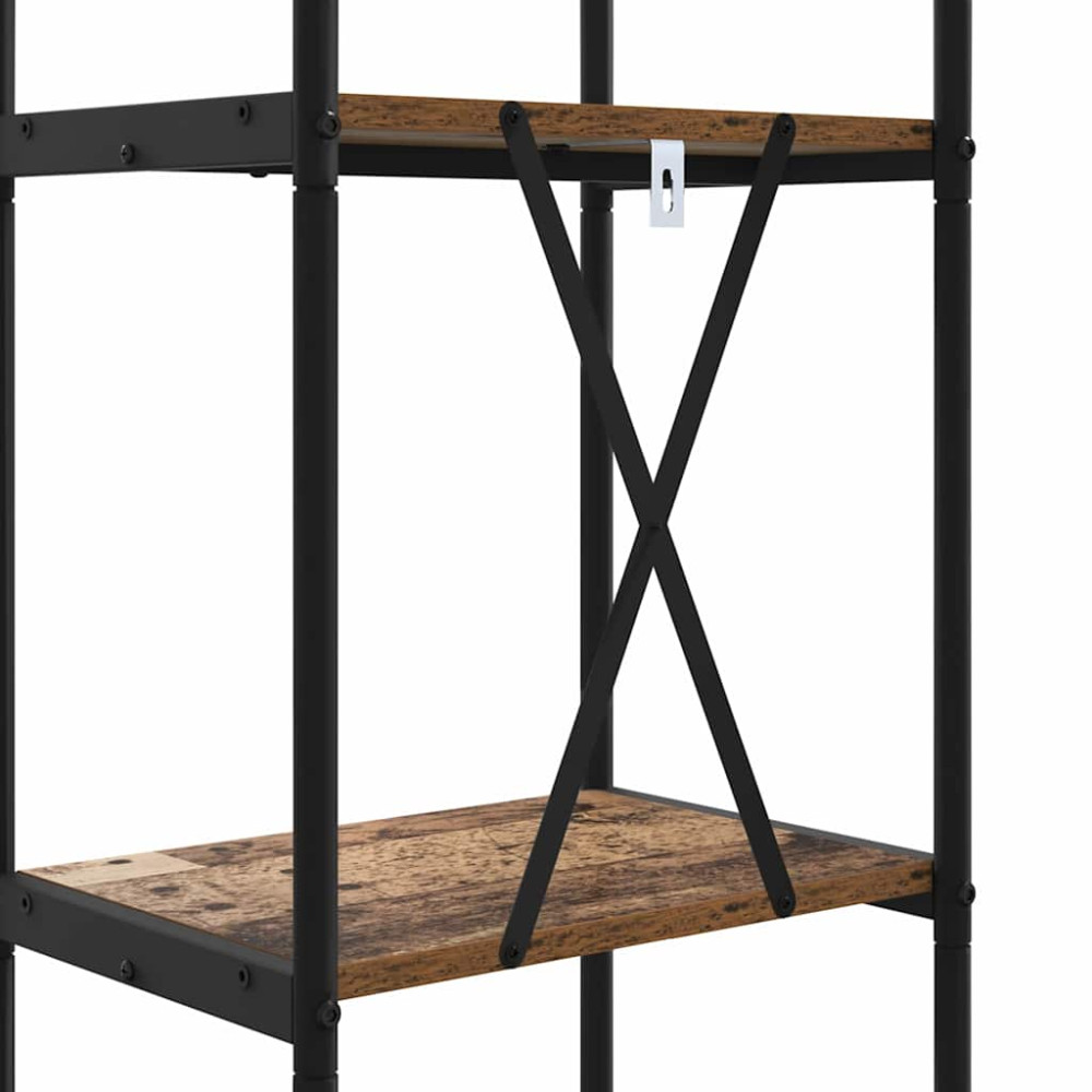 Produktbild för Hyllsystem Gammalt trä 40 x 30 x 109 cm Konstruerat trä