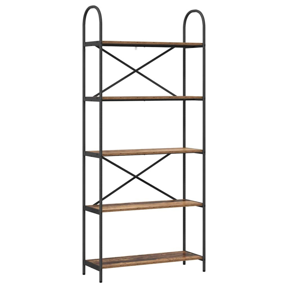 Produktbild för Hyllsystem Gammalt trä 80 x 30 x 183 cm Konstruerat trä