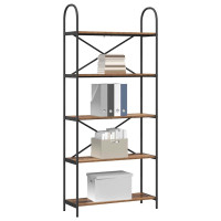 Produktbild för Hyllsystem Gammalt trä 80 x 30 x 183 cm Konstruerat trä
