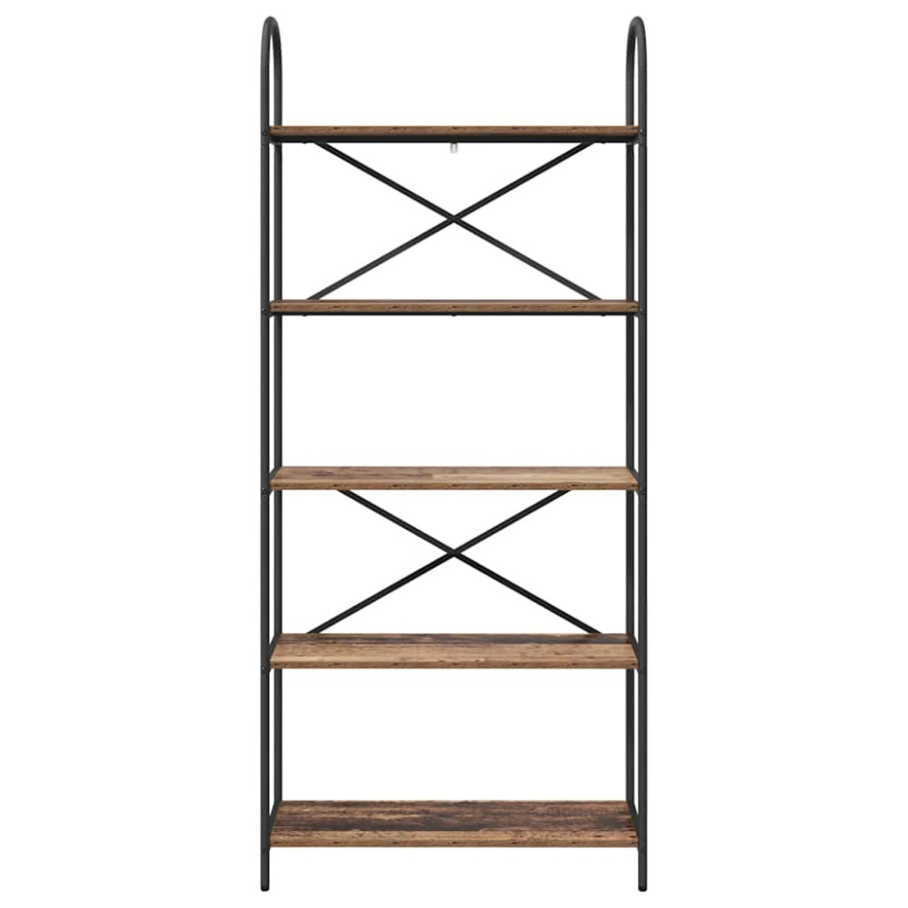 Produktbild för Hyllsystem Gammalt trä 80 x 30 x 183 cm Konstruerat trä