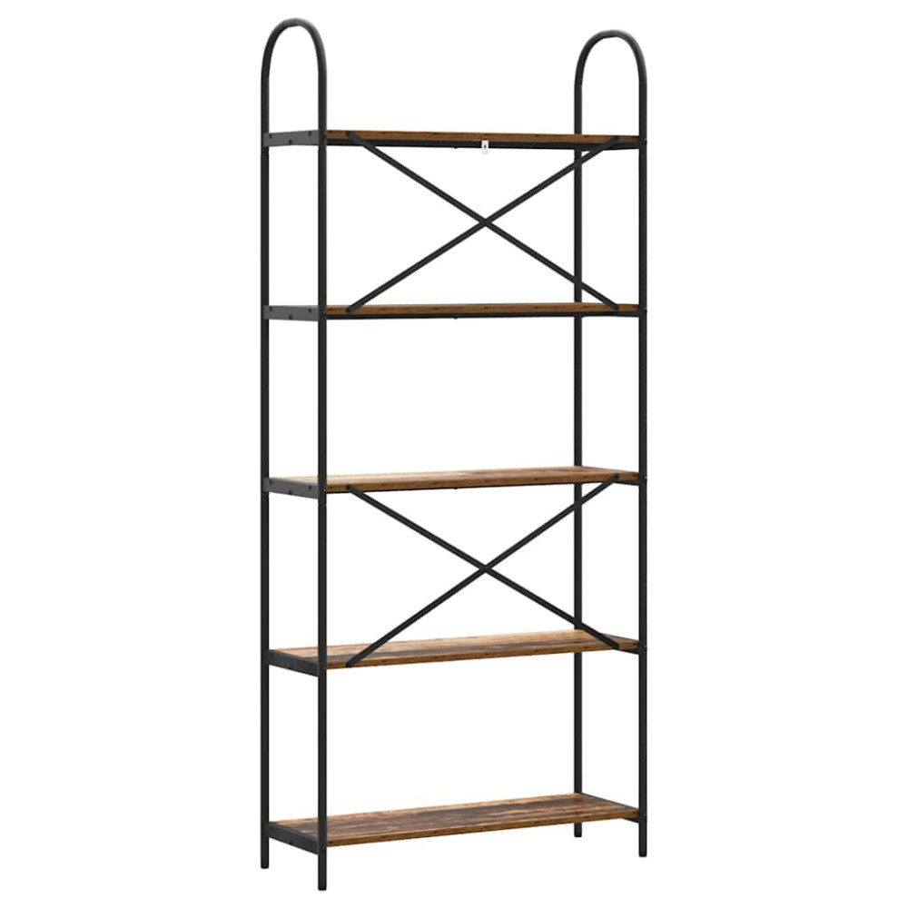 Produktbild för Hyllsystem Gammalt trä 80 x 30 x 183 cm Konstruerat trä
