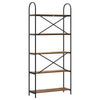 Produktbild för Hyllsystem Gammalt trä 80 x 30 x 183 cm Konstruerat trä