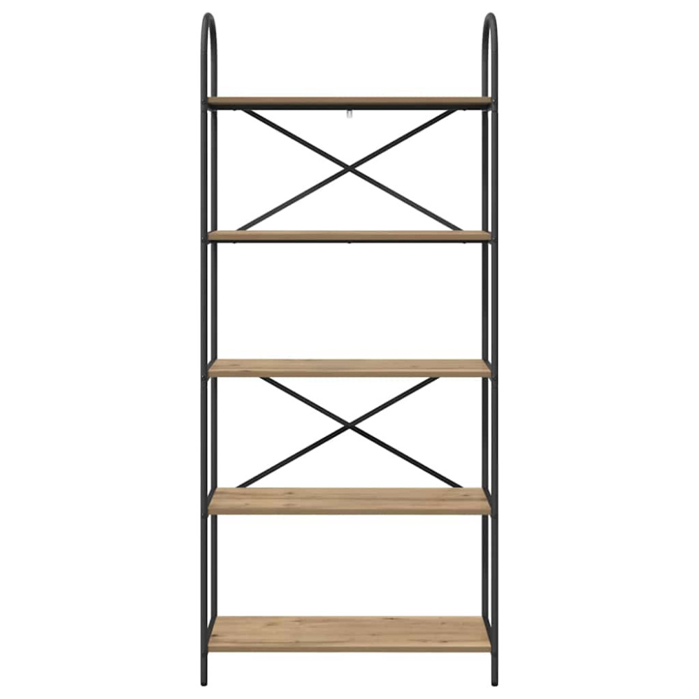Produktbild för Hyllsystem Artisan Ek 80 x 30 x 183 cm Konstruerat trä