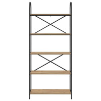 Produktbild för Hyllsystem Artisan Ek 80 x 30 x 183 cm Konstruerat trä