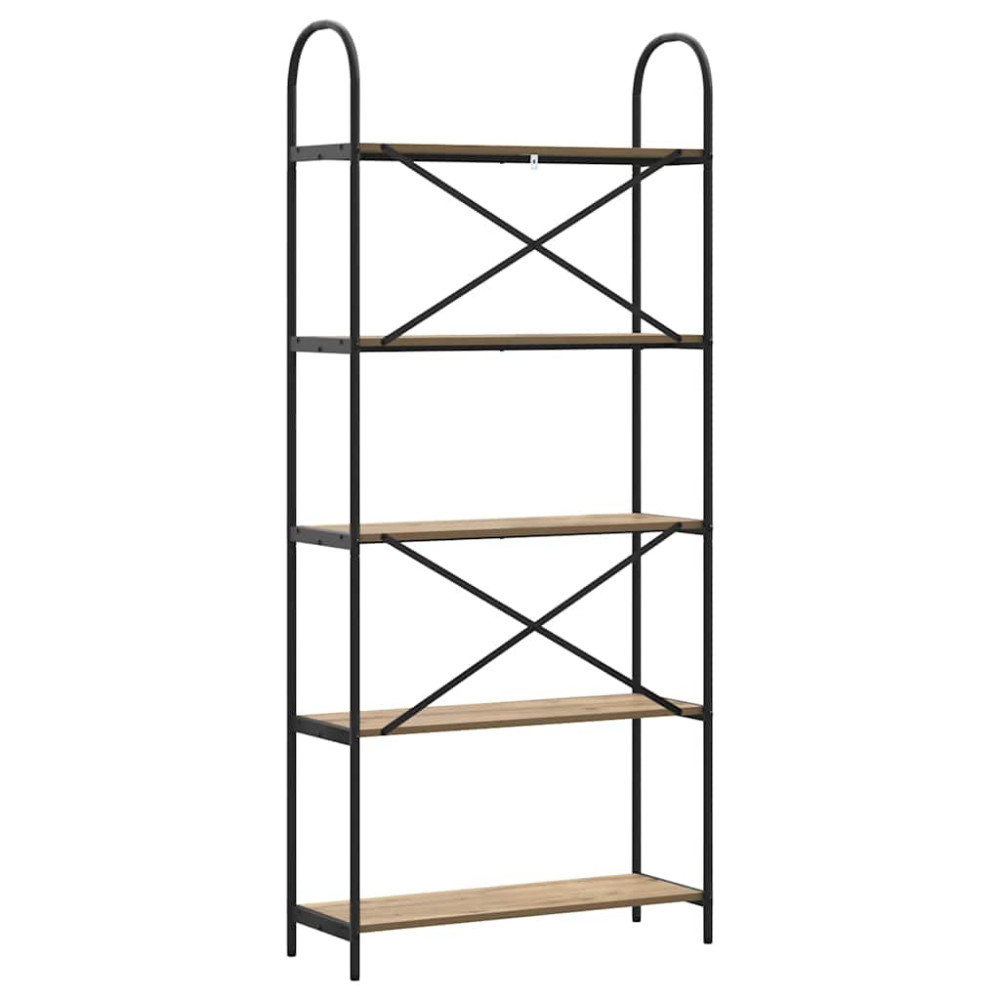 Produktbild för Hyllsystem Artisan Ek 80 x 30 x 183 cm Konstruerat trä