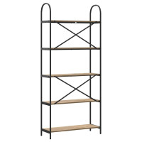 Produktbild för Hyllsystem Artisan Ek 80 x 30 x 183 cm Konstruerat trä