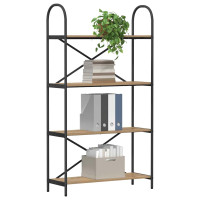 Produktbild för Hyllsystem Artisan Ek 80 x 30 x 146 cm Konstruerat trä