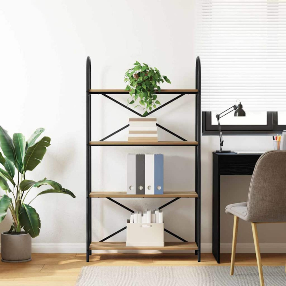 Produktbild för Hyllsystem Artisan Ek 80 x 30 x 146 cm Konstruerat trä