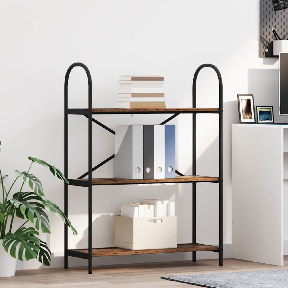Produktbild för Hyllsystem Gammalt trä 80 x 30 x 109 cm Konstruerat trä