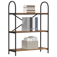 Produktbild för Hyllsystem Gammalt trä 80 x 30 x 109 cm Konstruerat trä