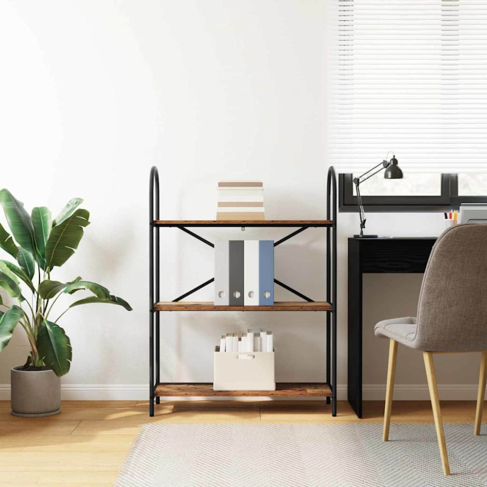 Produktbild för Hyllsystem Gammalt trä 80 x 30 x 109 cm Konstruerat trä