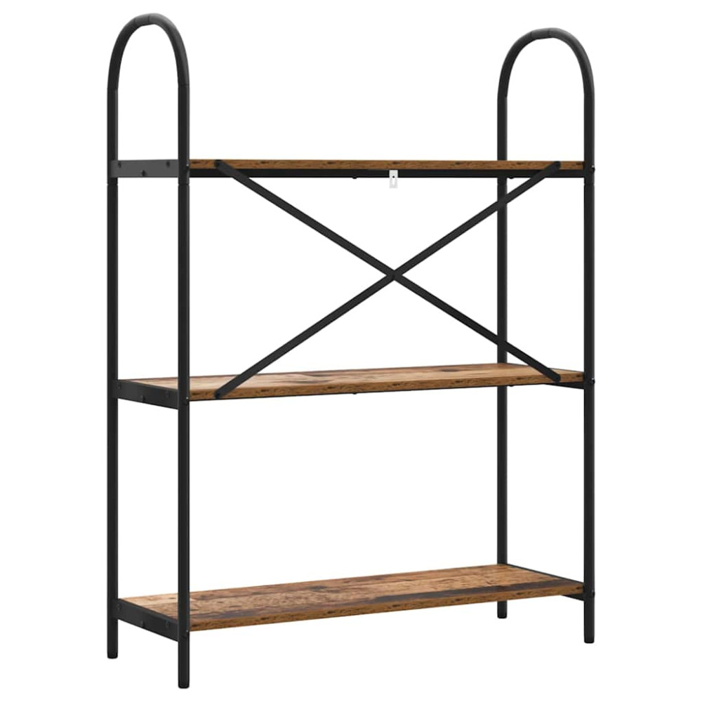 Produktbild för Hyllsystem Gammalt trä 80 x 30 x 109 cm Konstruerat trä