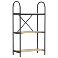 Produktbild för Hyllsystem Sonoma-ek 60 x 30 x 109 cm Konstruerat trä