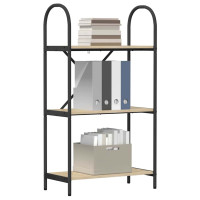 Produktbild för Hyllsystem Sonoma-ek 60 x 30 x 109 cm Konstruerat trä