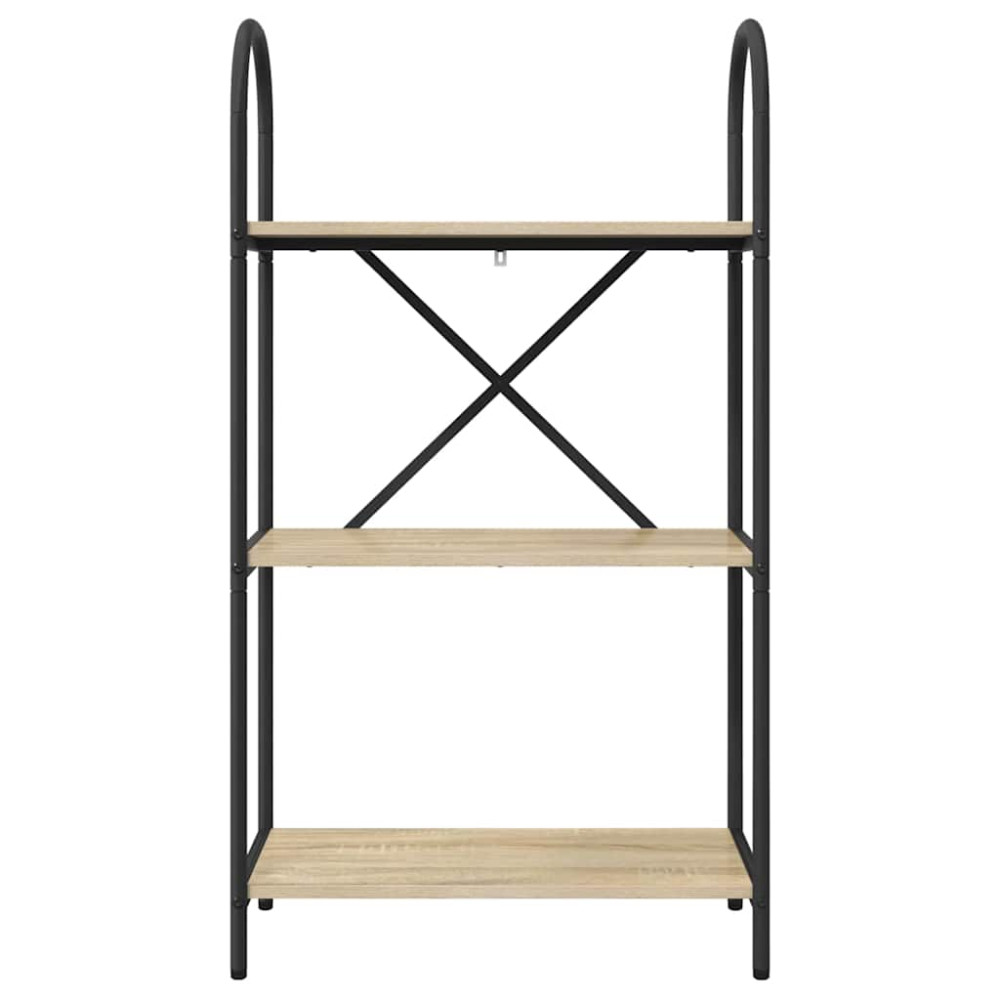 Produktbild för Hyllsystem Sonoma-ek 60 x 30 x 109 cm Konstruerat trä