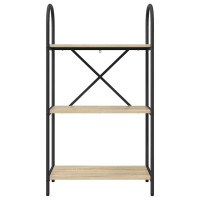 Produktbild för Hyllsystem Sonoma-ek 60 x 30 x 109 cm Konstruerat trä