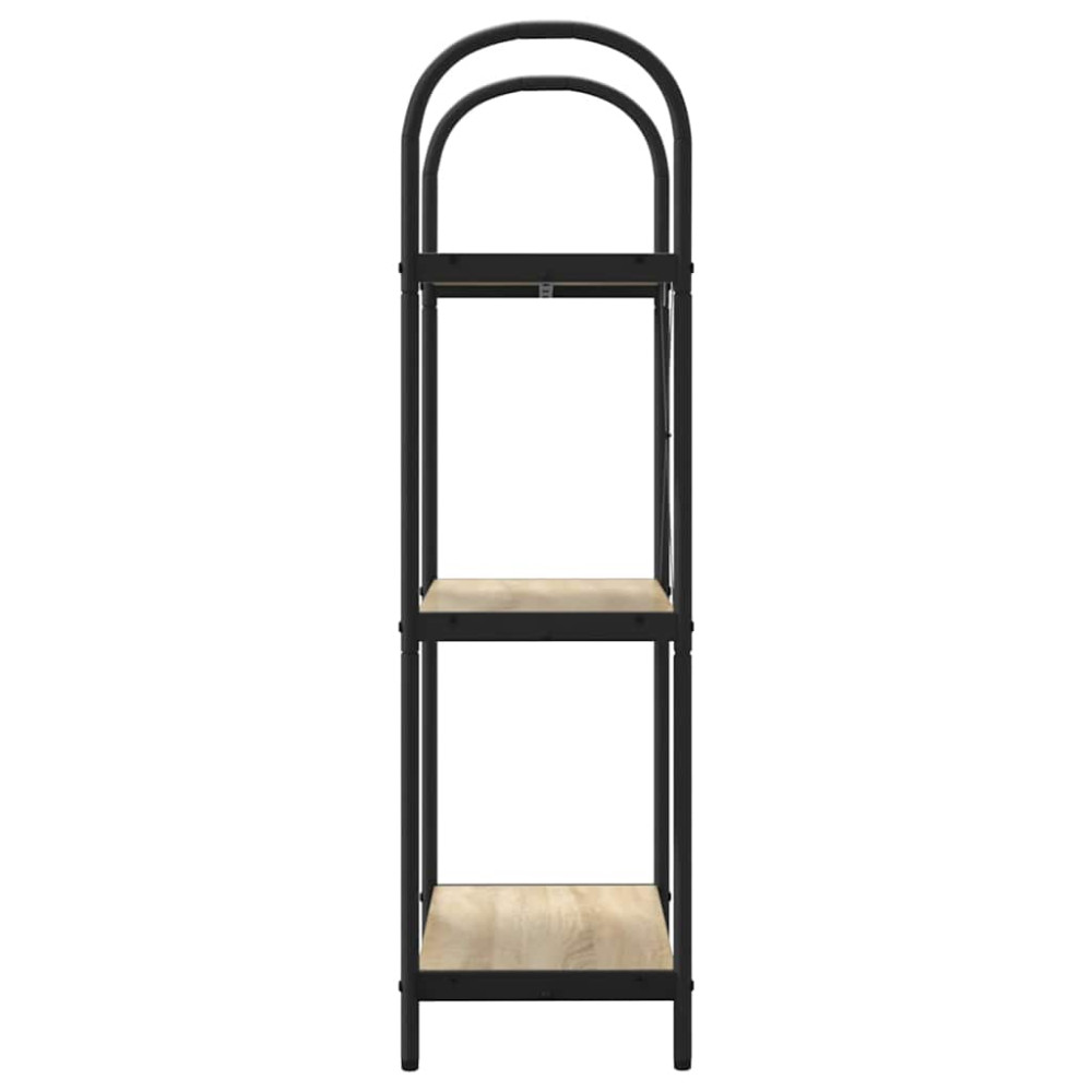 Produktbild för Hyllsystem Sonoma-ek 60 x 30 x 109 cm Konstruerat trä