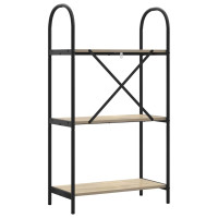Produktbild för Hyllsystem Sonoma-ek 60 x 30 x 109 cm Konstruerat trä