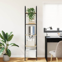 Produktbild för Hyllsystem Sonoma-ek 40 x 30 x 183 cm Konstruerat trä