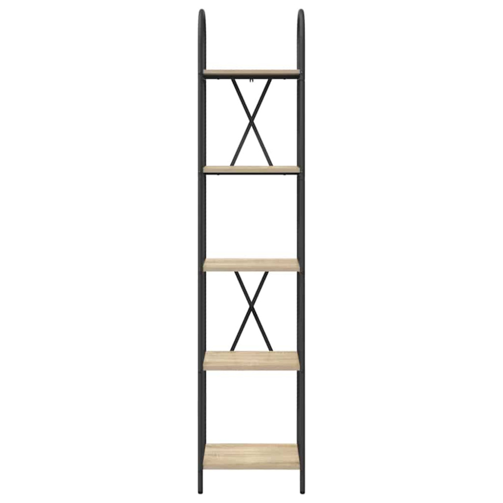 Produktbild för Hyllsystem Sonoma-ek 40 x 30 x 183 cm Konstruerat trä