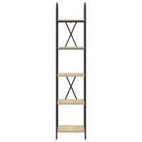 Produktbild för Hyllsystem Sonoma-ek 40 x 30 x 183 cm Konstruerat trä