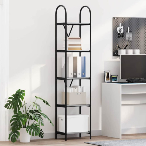 vidaXL Hyllsystem Grå Sonoma 40 x 30 x 183 cm Konstruerat trä