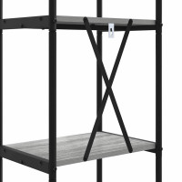 Produktbild för Hyllsystem Grå Sonoma 40 x 30 x 183 cm Konstruerat trä