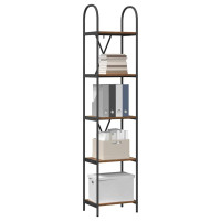 Produktbild för Hyllsystem Gammalt trä 40 x 30 x 183 cm Konstruerat trä