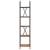 Produktbild för Hyllsystem Gammalt trä 40 x 30 x 183 cm Konstruerat trä