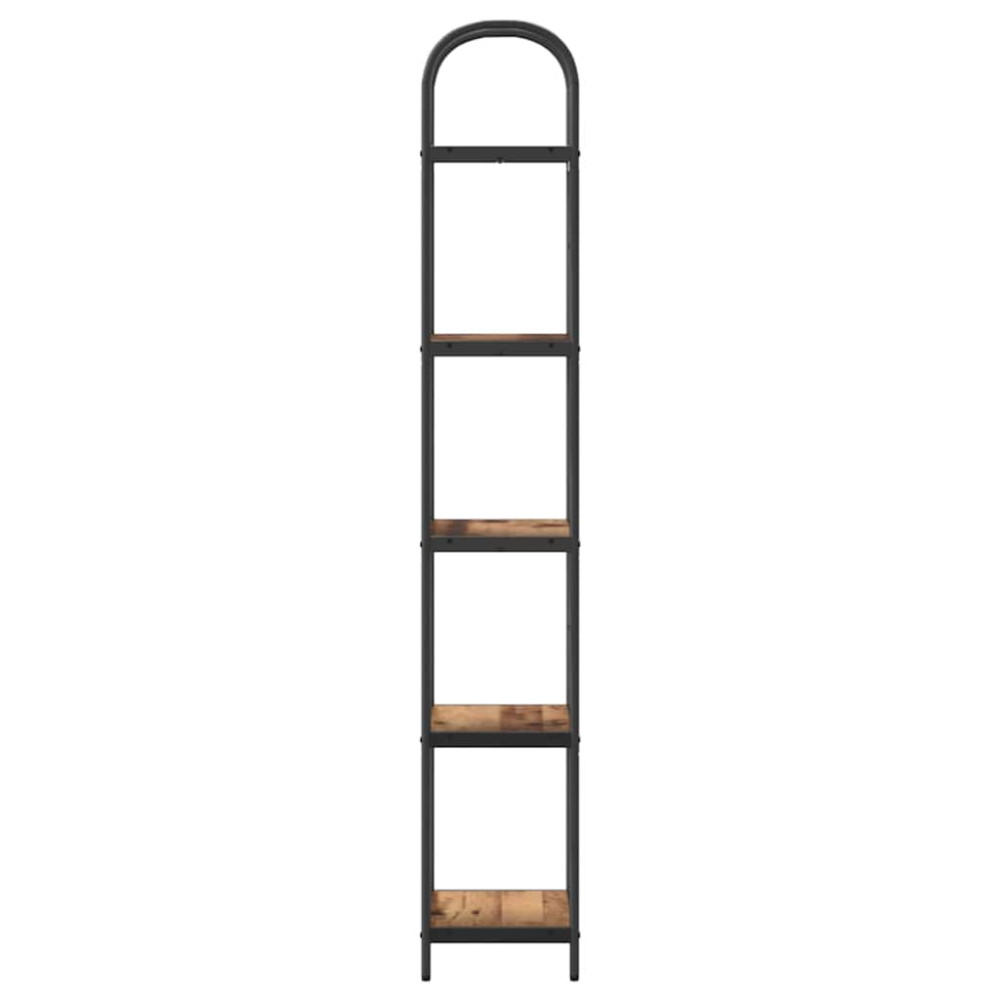 Produktbild för Hyllsystem Gammalt trä 40 x 30 x 183 cm Konstruerat trä