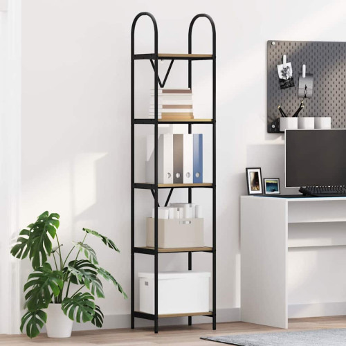 vidaXL Hyllsystem Artisan Ek 40 x 30 x 183 cm Konstruerat trä