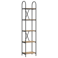 Produktbild för Hyllsystem Artisan Ek 40 x 30 x 183 cm Konstruerat trä
