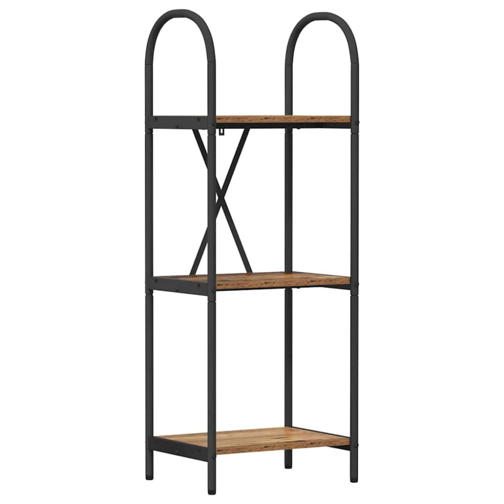 Produktbild för Hyllsystem Gammalt trä 40 x 30 x 109 cm Konstruerat trä
