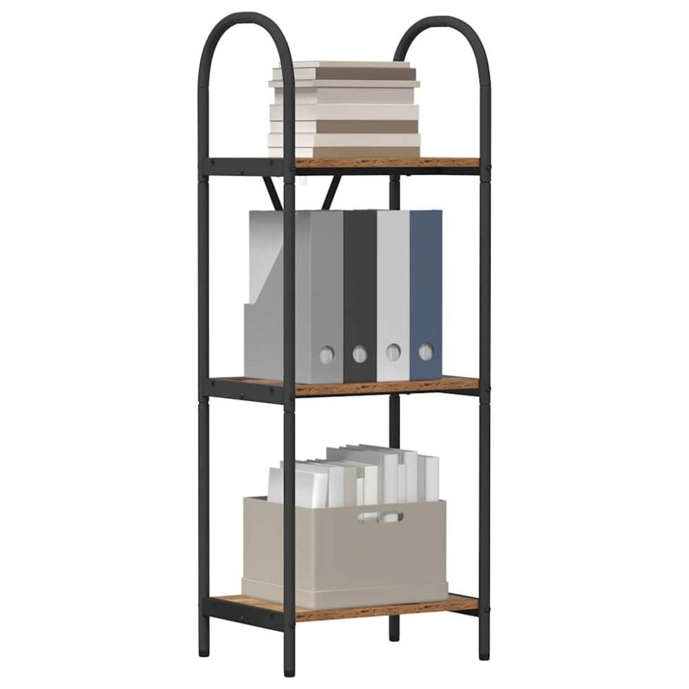 Produktbild för Hyllsystem Gammalt trä 40 x 30 x 109 cm Konstruerat trä