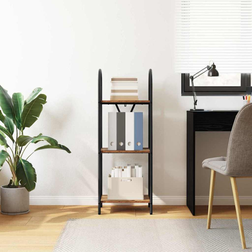 Produktbild för Hyllsystem Gammalt trä 40 x 30 x 109 cm Konstruerat trä