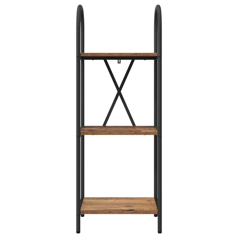 Produktbild för Hyllsystem Gammalt trä 40 x 30 x 109 cm Konstruerat trä