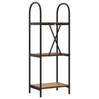 Produktbild för Hyllsystem Gammalt trä 40 x 30 x 109 cm Konstruerat trä