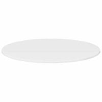 Produktbild för Bordsskiva Vit högglans Ø 80 x 1,5 cm Konstruerat trä