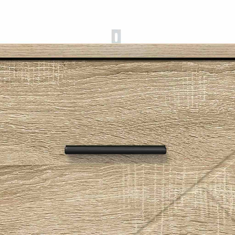 Produktbild för Nattduksbord med låda Sonoma ek 38 x 38 x 66 cm Konstruerat trä
