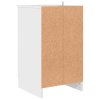 Produktbild för Nattduksbord Vit högglans 38 x 38 x 66 cm Konstruerat trä