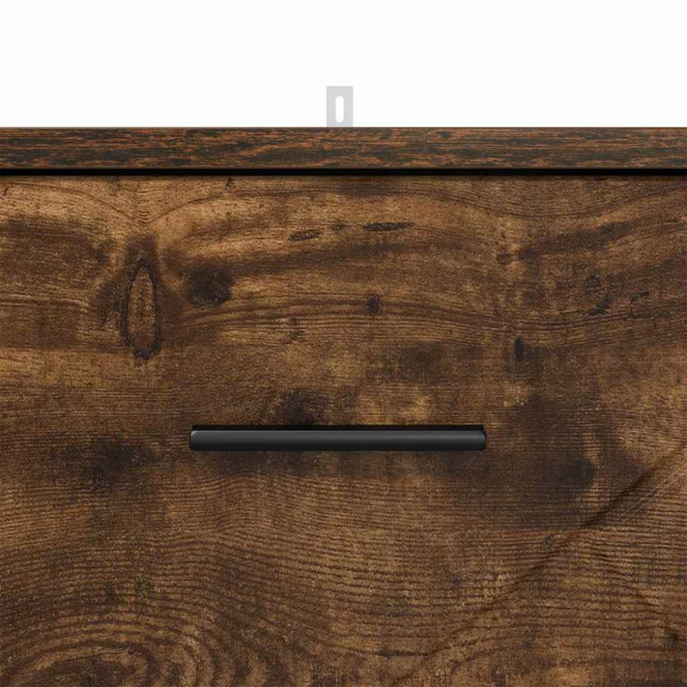 Produktbild för Nattduksbord Rökfärgad ek 38 x 38 x 66 cm Konstruerat trä