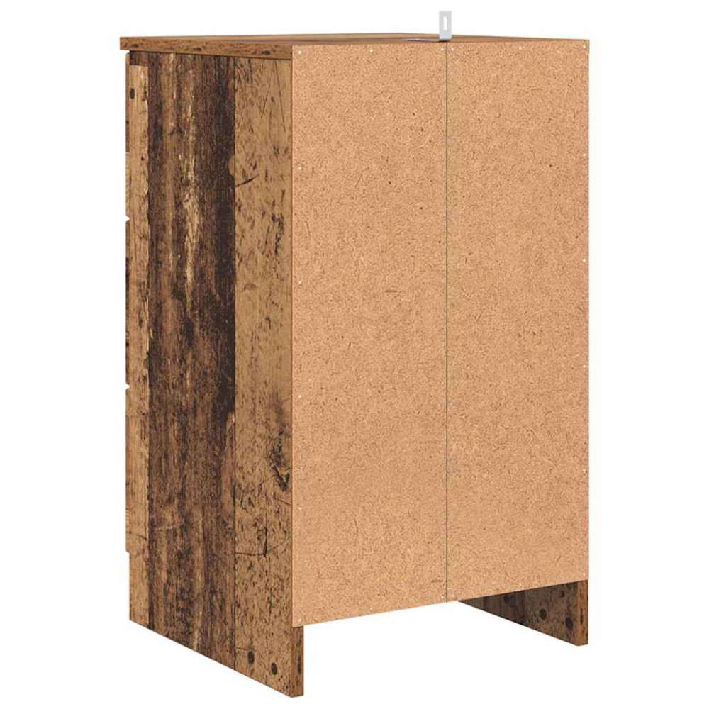 Produktbild för Nattduksbord Gammalt trä 38 x 38 x 66 cm Konstruerat trä