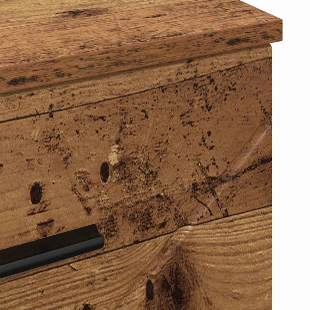 Produktbild för Nattduksbord Gammalt trä 38 x 38 x 66 cm Konstruerat trä