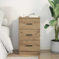 Produktbild för Nattduksbord artisan ek 38 x 38 x 66 cm Konstruerat trä