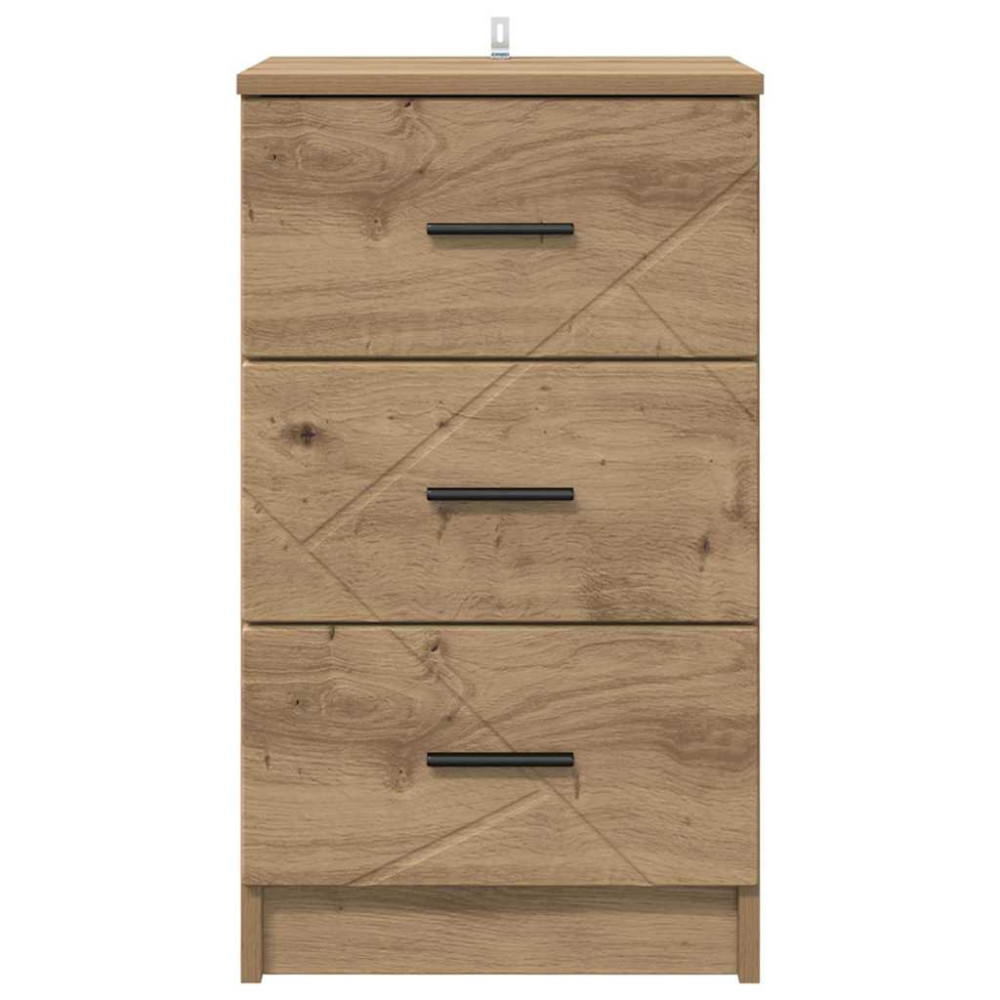 Produktbild för Nattduksbord artisan ek 38 x 38 x 66 cm Konstruerat trä