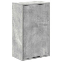 Produktbild för Badrumsskåp Väggmonterad med dörr Betonggrå 39 x 23,5 x 65 cm