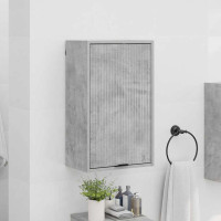 Produktbild för Badrumsskåp Väggmonterad med dörr Betonggrå 39 x 23,5 x 65 cm