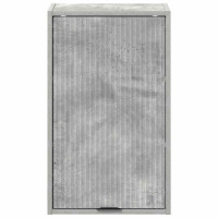 Produktbild för Badrumsskåp Väggmonterad med dörr Betonggrå 39 x 23,5 x 65 cm